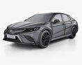 Toyota Camry (XV60) XSE with HQ interior 2018 3d model wire render