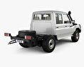 Toyota Land Cruiser (VDJ79R) Double Cab Chassis with HQ interior 2016 3d model back view