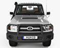 Toyota Land Cruiser (VDJ79R) Double Cab Chassis with HQ interior 2016 3d model front view