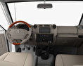 Toyota Land Cruiser (VDJ79R) Cabine Dupla Chassis com interior 2012 Modelo 3d dashboard