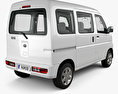 Toyota Pixis Van HQインテリアと 2011 3Dモデル 後ろ姿