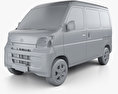 Toyota Pixis Van HQインテリアと 2011 3Dモデル clay render