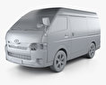 Toyota Hiace Passenger Van L1H3 DX 2015 3d model clay render