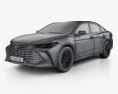 Toyota Avalon Limited Hybrid 2020 3d model wire render