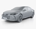Toyota Avalon Limited Hybrid 2020 3d model clay render