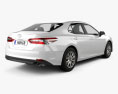 Toyota Camry LE 2021 3d model back view
