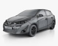Toyota Yaris TH-spec hatchback 2021 3d model wire render