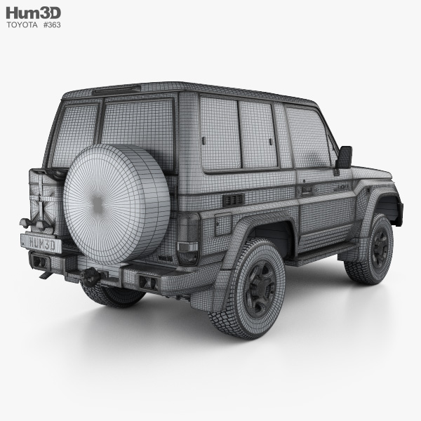 Kraan heks aantal Toyota Land Cruiser 3-door VXR 2020 3D model - Vehicles on Hum3D