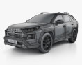 Toyota RAV4 Adventure 2021 3D模型 wire render