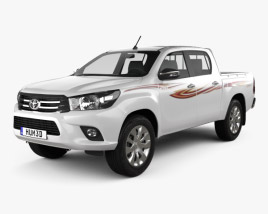 Toyota Hilux 더블캡 GLX 2021 3D 모델 