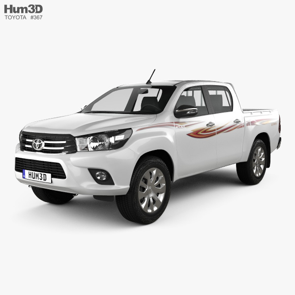 Toyota Hilux Cabine Dupla GLX 2015 Modelo 3d