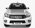 Toyota Hilux Double Cab GLX 2021 3d model front view