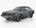 Toyota Celica ST coupe 1979 3d model wire render