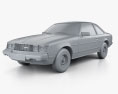 Toyota Celica ST coupe 1979 3d model clay render