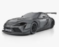 Toyota Supra Racing 2022 3D模型 wire render