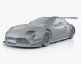 Toyota Supra Racing 2022 3D-Modell clay render