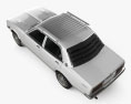 Toyota Corona 轿车 1975 3D模型 顶视图