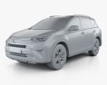 Toyota RAV4 LE 2018 3Dモデル clay render
