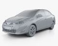 Toyota Yaris TH-spec sedan 2021 3d model clay render