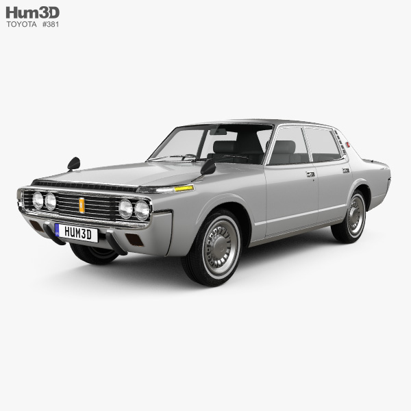 Toyota Crown sedan 1971 3D model