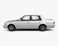 Toyota Crown Comfort 2002 3d model side view