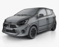 Toyota Wigo G 2021 3d model wire render