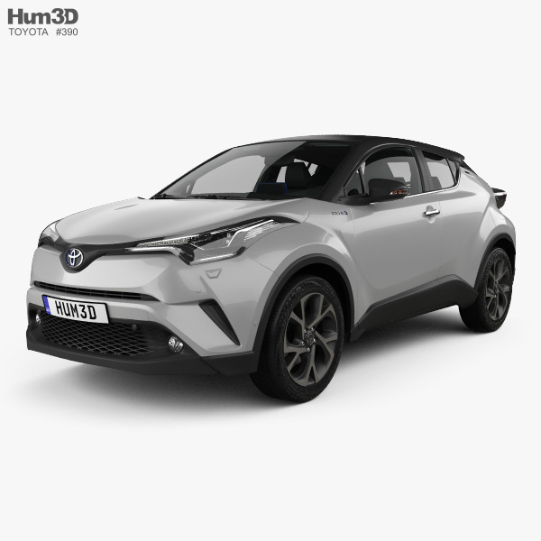 Toyota C-HR with HQ interior 2020 3D model
