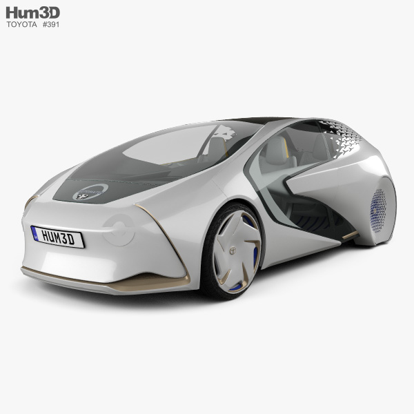 Toyota Concept-i with HQ interior 2018 3D model