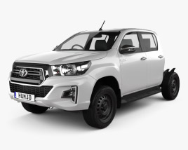 Toyota Hilux Double Cab Chassis SR 2021 3D model
