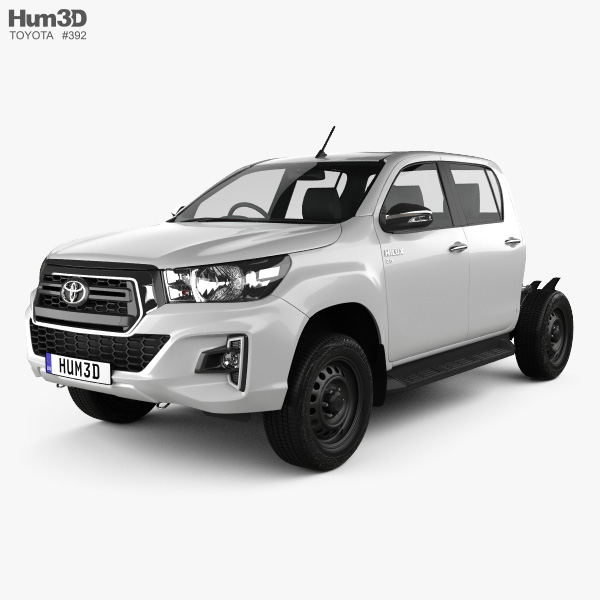 Toyota Hilux Cabine Dupla Chassis SR 2019 Modelo 3d