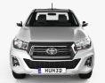 Toyota Hilux Extra Cab Chassis SR 2022 3d model front view