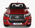 Toyota Hilux Extra Cab Raider 2022 3d model front view