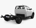 Toyota Hilux Single Cab Chassis SR 2022 3D модель back view