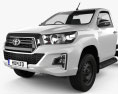 Toyota Hilux Single Cab Chassis SR 2022 3D модель