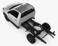 Toyota Hilux Cabina Singola Chassis SR 2019 Modello 3D vista dall'alto