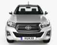 Toyota Hilux Cabina Simple Chassis SR 2019 Modelo 3D vista frontal