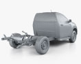 Toyota Hilux Cabina Simple Chassis SR 2019 Modelo 3D