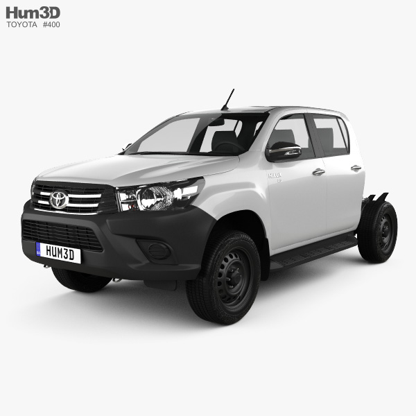Toyota Hilux Double Cab Chassis 2018 3D model