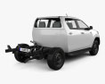 Toyota Hilux Double Cab Chassis 2018 3d model back view