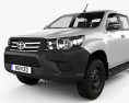 Toyota Hilux Double Cab Chassis 2018 3d model
