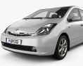 Toyota Prius with HQ interior and engine 2009 3d model