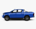 Toyota Hilux Double Cab SR5 with HQ interior 2015 3d model side view