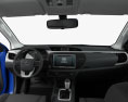 Toyota Hilux Double Cab SR5 with HQ interior 2015 3d model dashboard