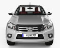 Toyota Hilux Single Cab GLX with HQ interior 2015 3d model front view