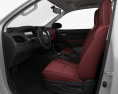 Toyota Hilux Single Cab GLX with HQ interior 2015 3d model seats