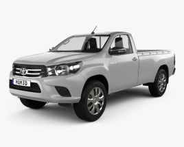 Toyota Hilux Single Cab SR with HQ interior 2015 3D model