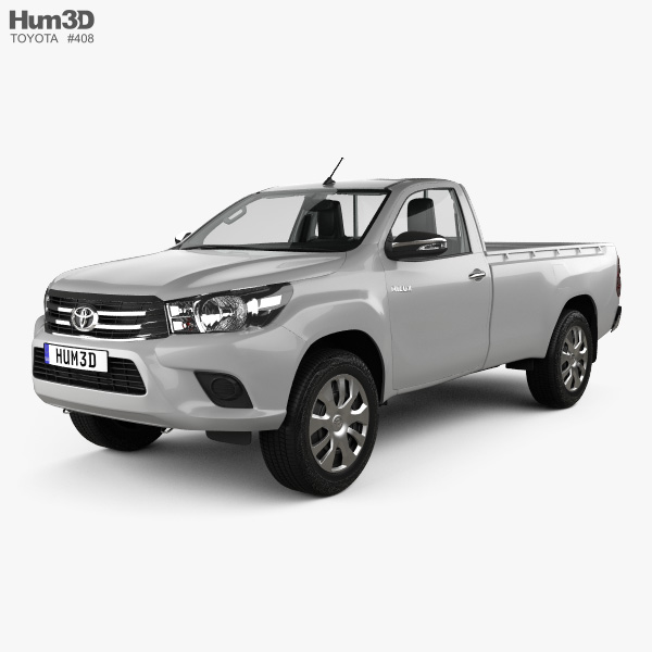 Toyota Hilux Single Cab SR with HQ interior 2015 3D model