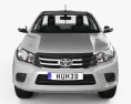 Toyota Hilux Einzelkabine SR mit Innenraum 2015 3D-Modell Vorderansicht