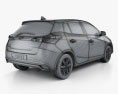 Toyota Yaris hatchback with HQ interior 2021 3d model