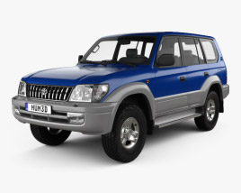 Toyota Land Cruiser Prado 5-door 2002 3D model